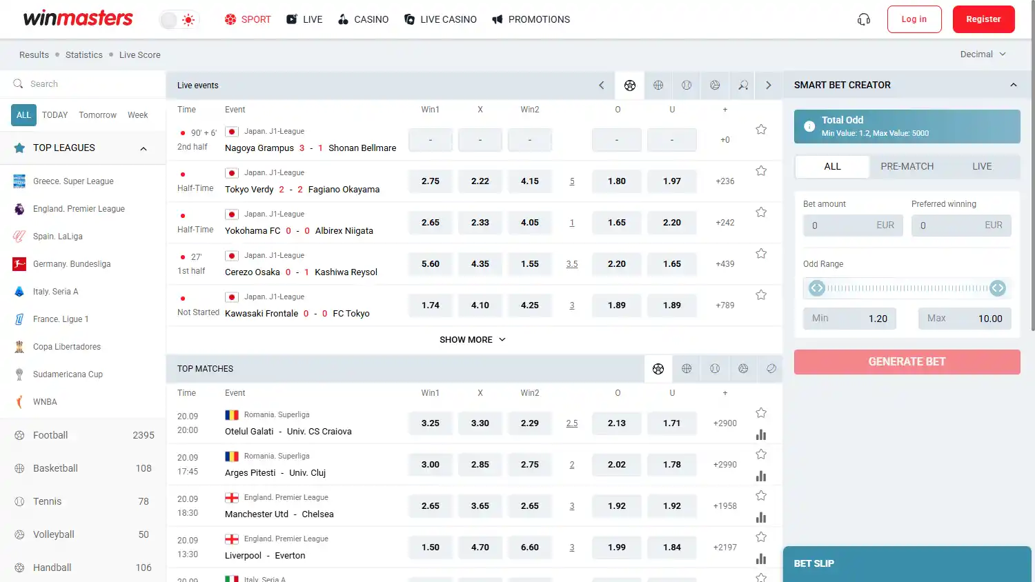 Winmasters Casino screenshot 1