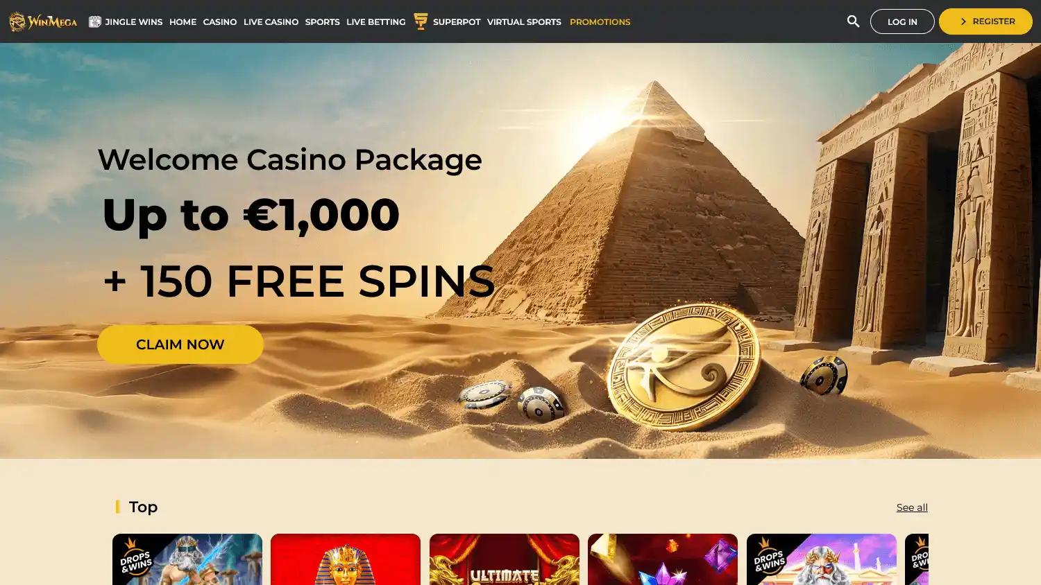 WinMega Casino screenshot 1