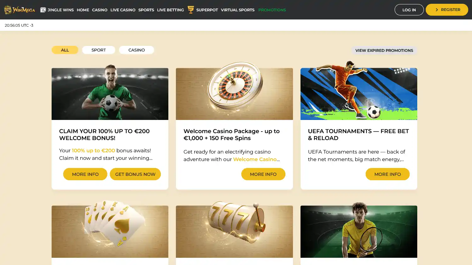 WinMega Casino screenshot 3