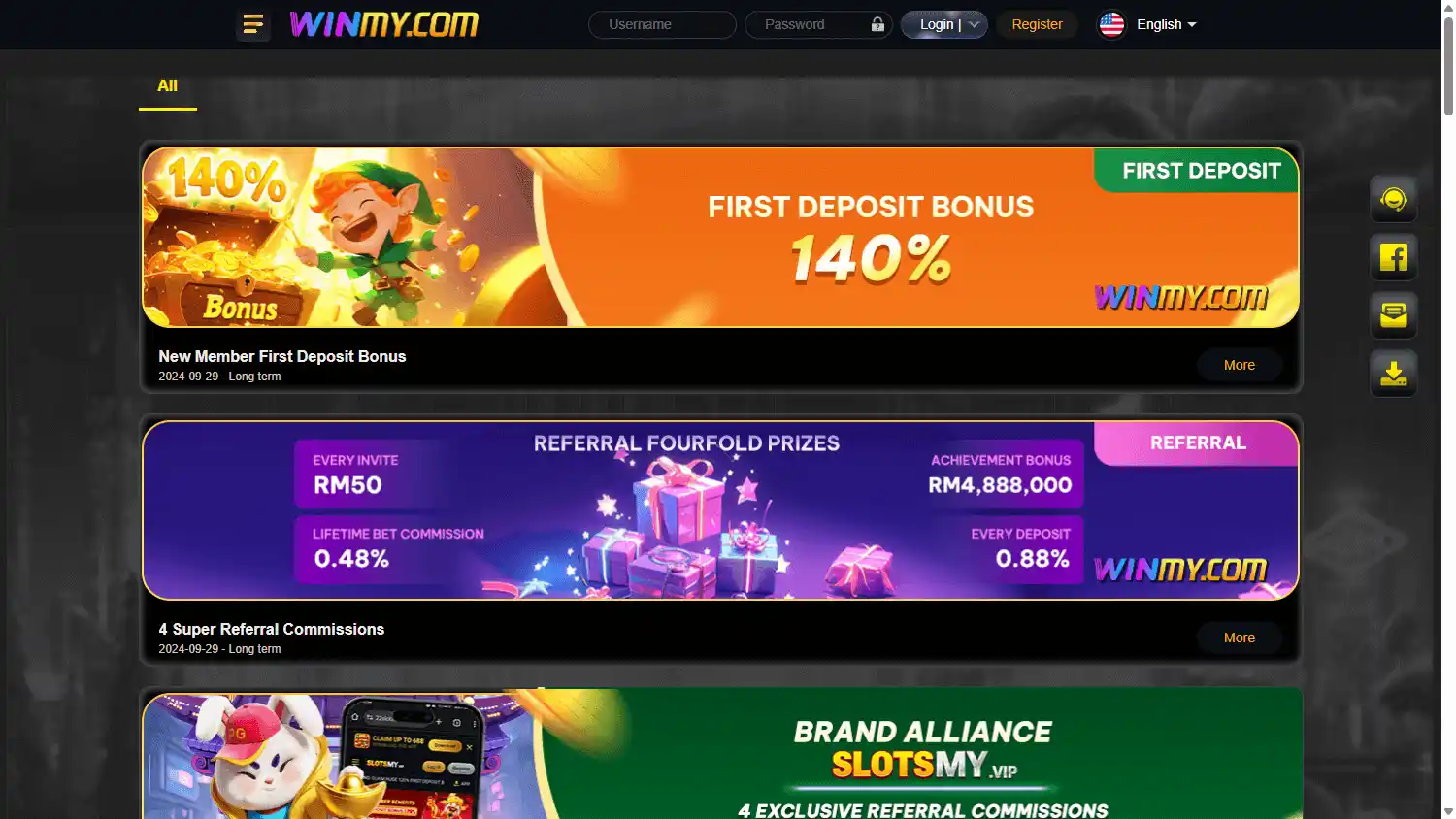 WINMY Casino screenshot 3