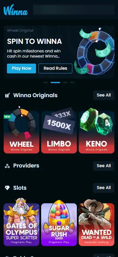 Winna Casino screenshot 3