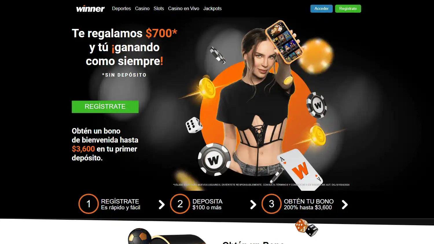 Winner Casino screenshot 1