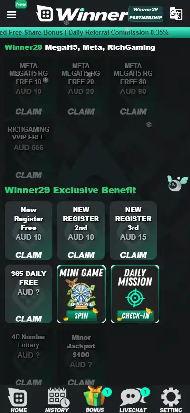 Winner29 Casino screenshot 4