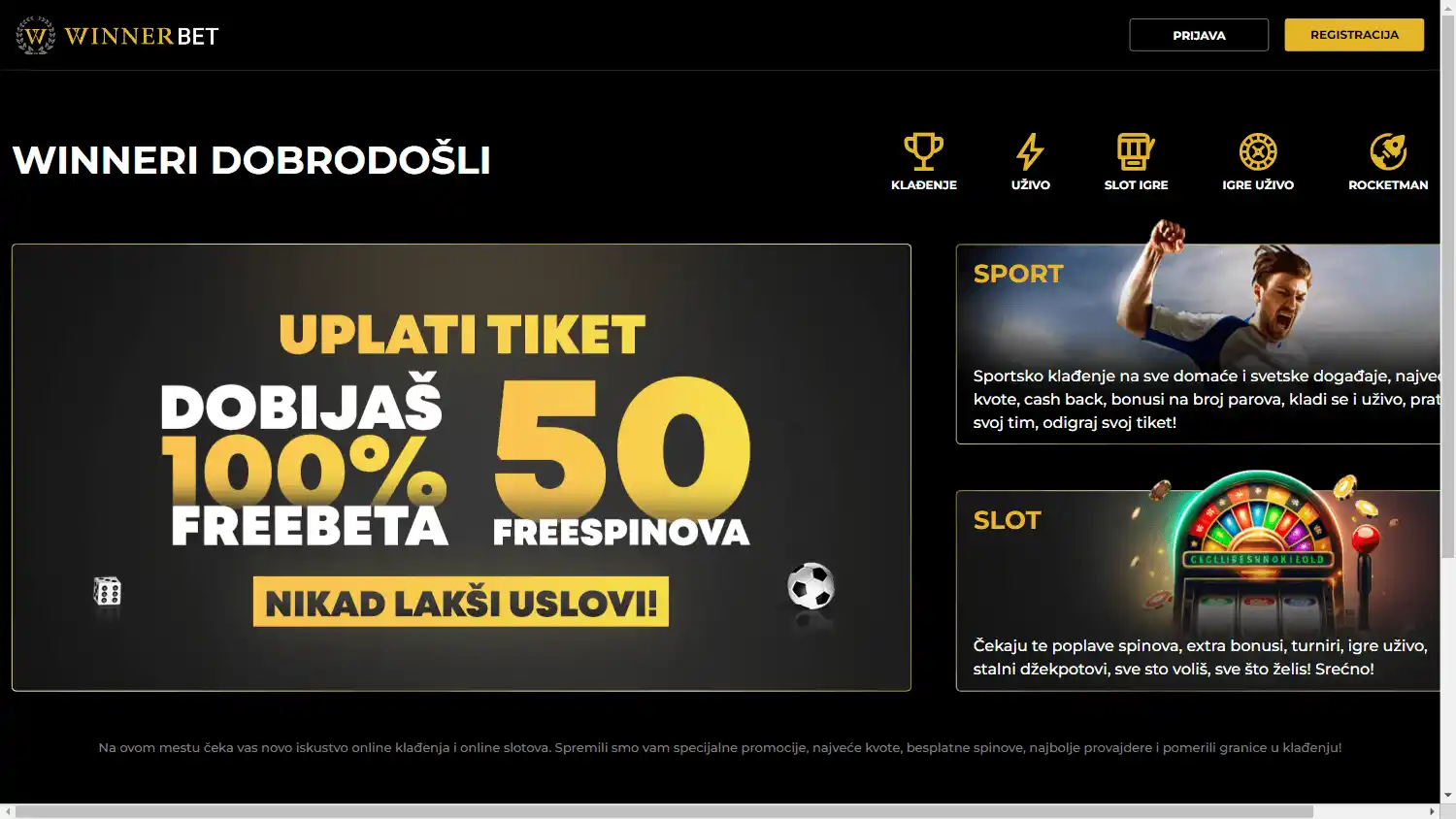 Winner Bet Casino screenshot 1