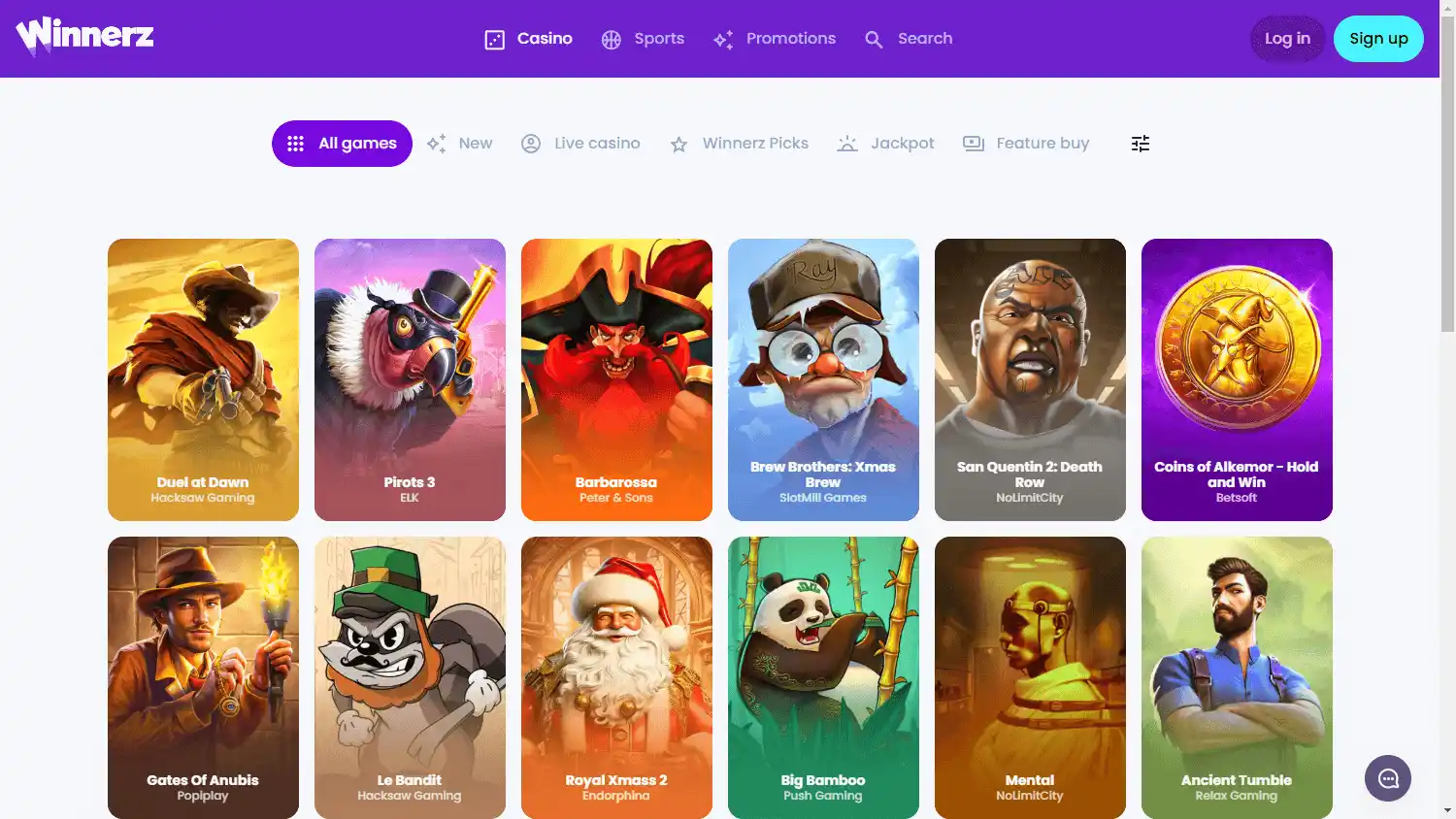 Winnerz Casino screenshot 2