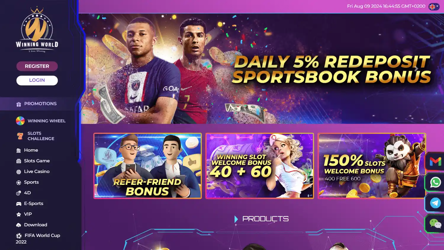 Winning World Casino screenshot 1