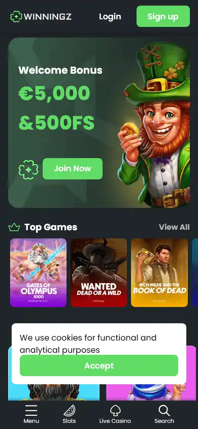 Winningz Casino screenshot 4