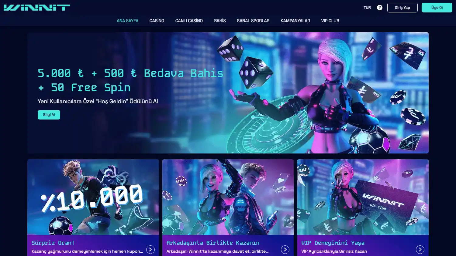 Winnit Casino screenshot 1