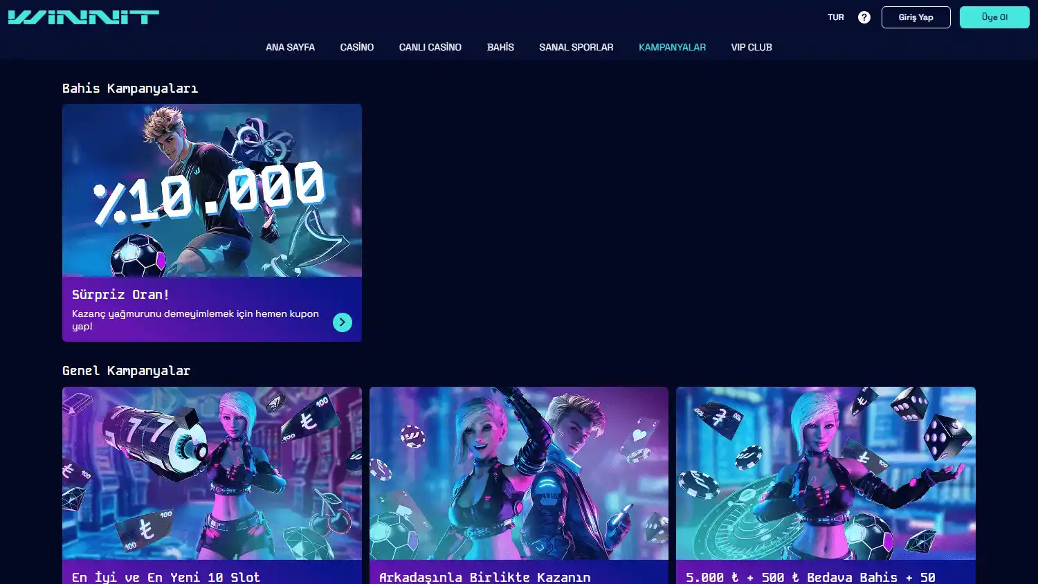Winnit Casino screenshot 3
