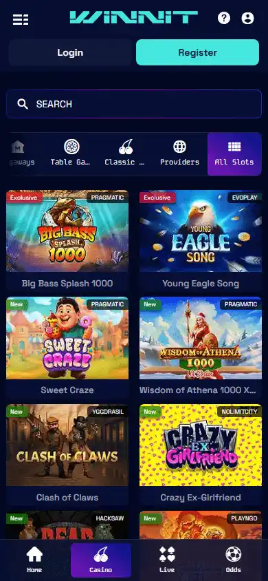 Winnit Casino screenshot 5