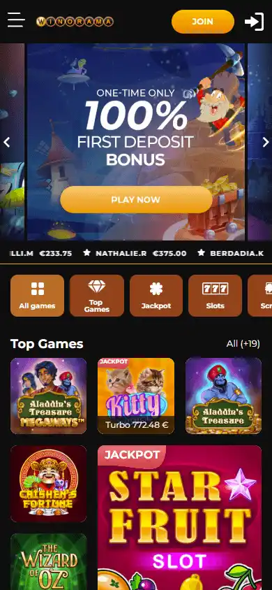 Winorama Casino screenshot 3
