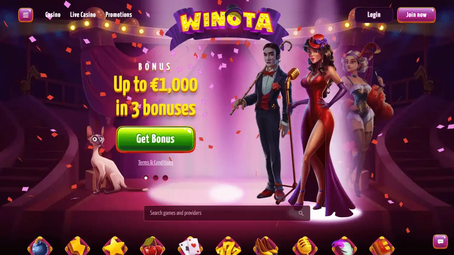 Winota Casino screenshot 1