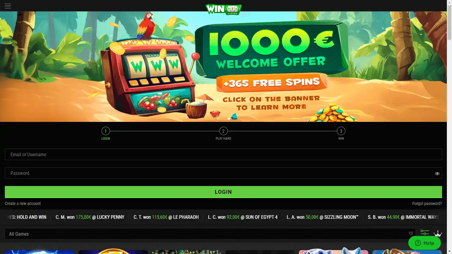 WinOui Casino screenshot 1