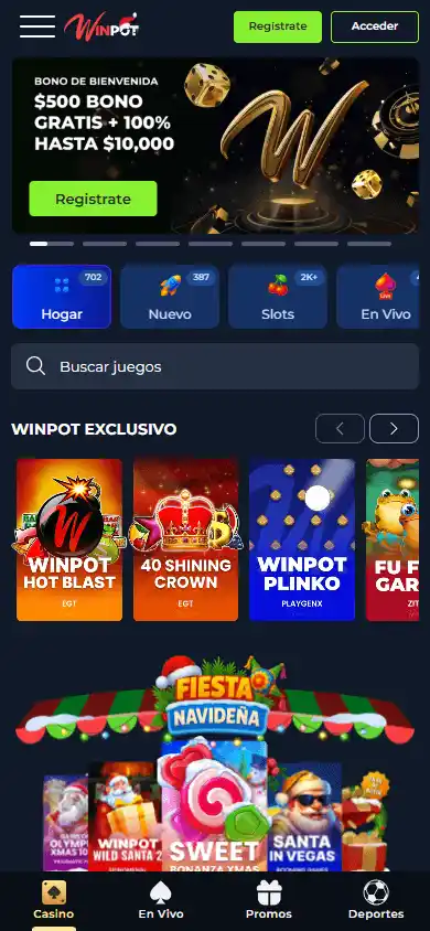 Winpot Casino screenshot 5