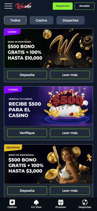 Winpot Casino screenshot 6