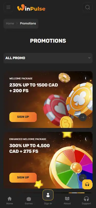 WinPulse Casino screenshot 6