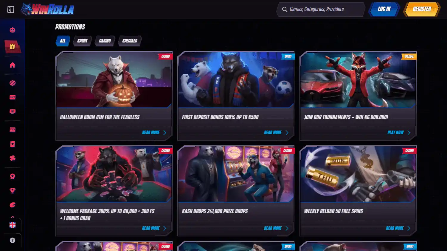 Winrolla Casino screenshot 3