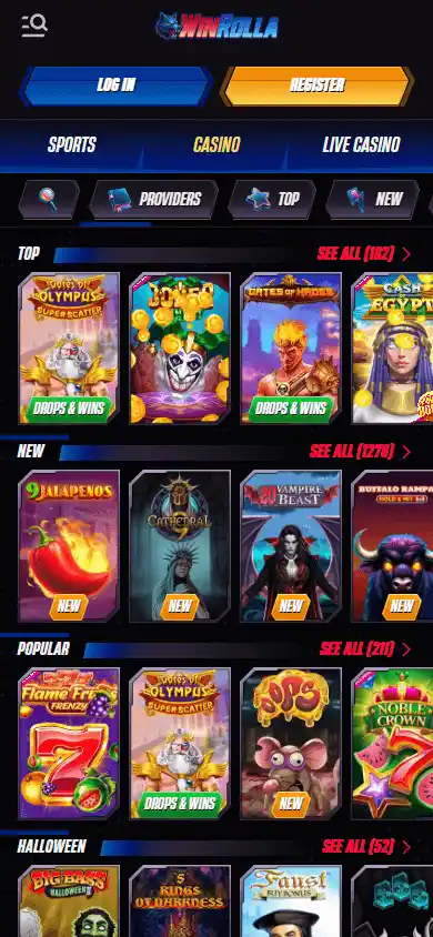 Winrolla Casino screenshot 5