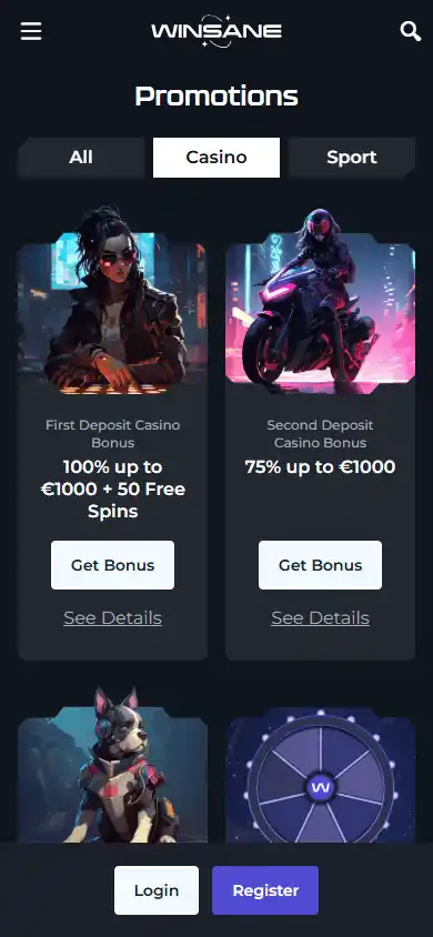 Winsane Casino screenshot 6