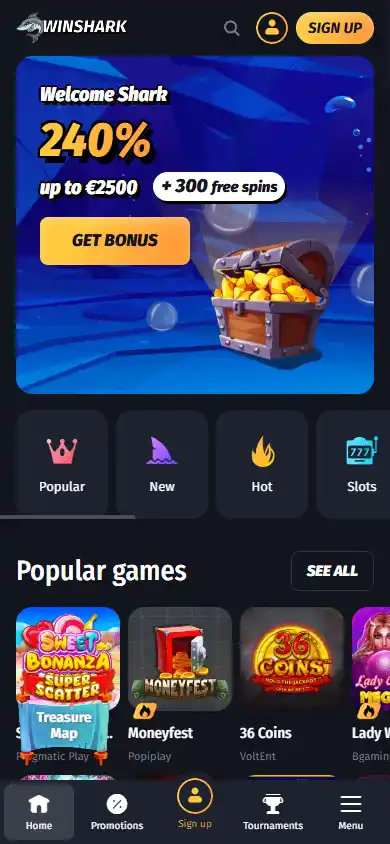 Winshark Casino screenshot 4