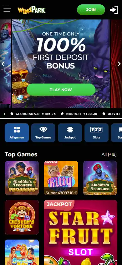 WinsPark Casino screenshot 3