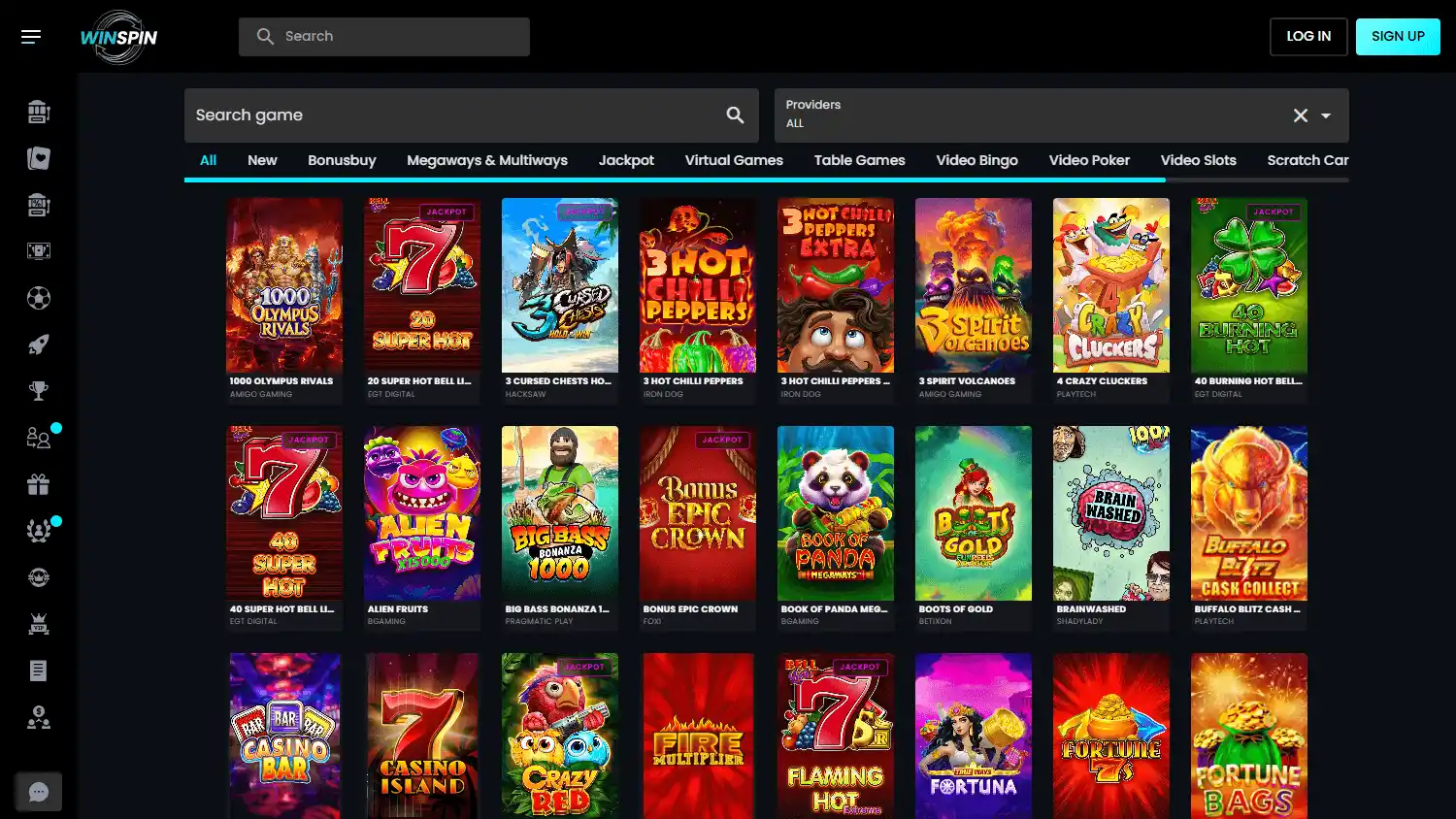 WinSpin Casino screenshot 2