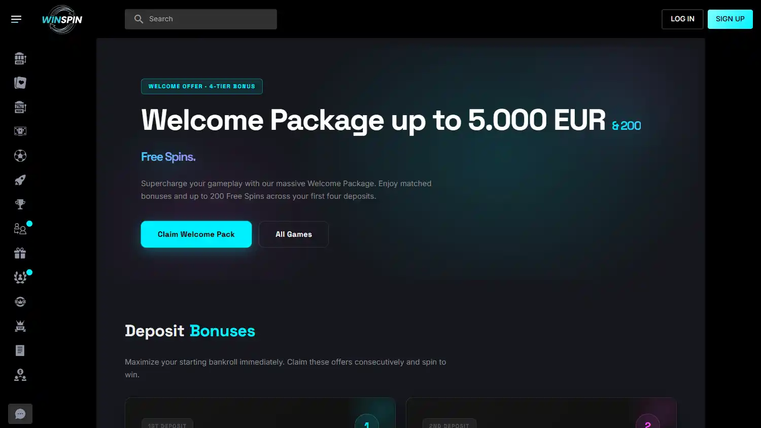 WinSpin Casino screenshot 3