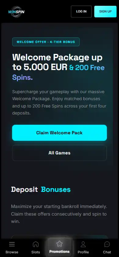 WinSpin Casino screenshot 6