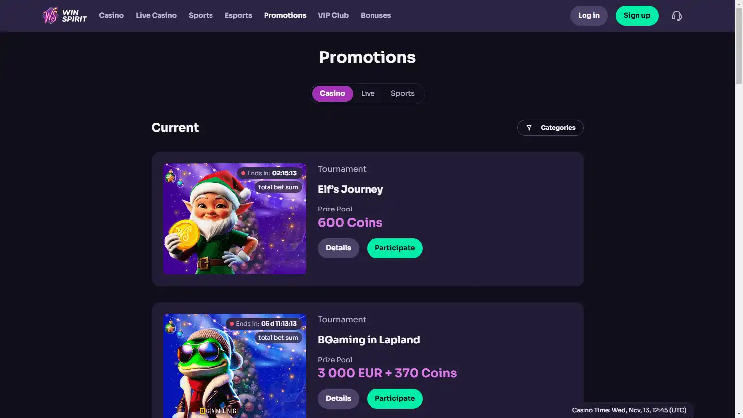 WinSpirit Casino screenshot 3