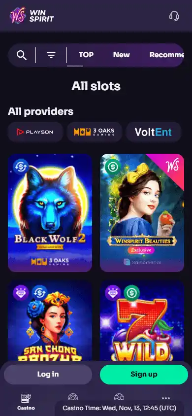 WinSpirit Casino screenshot 5
