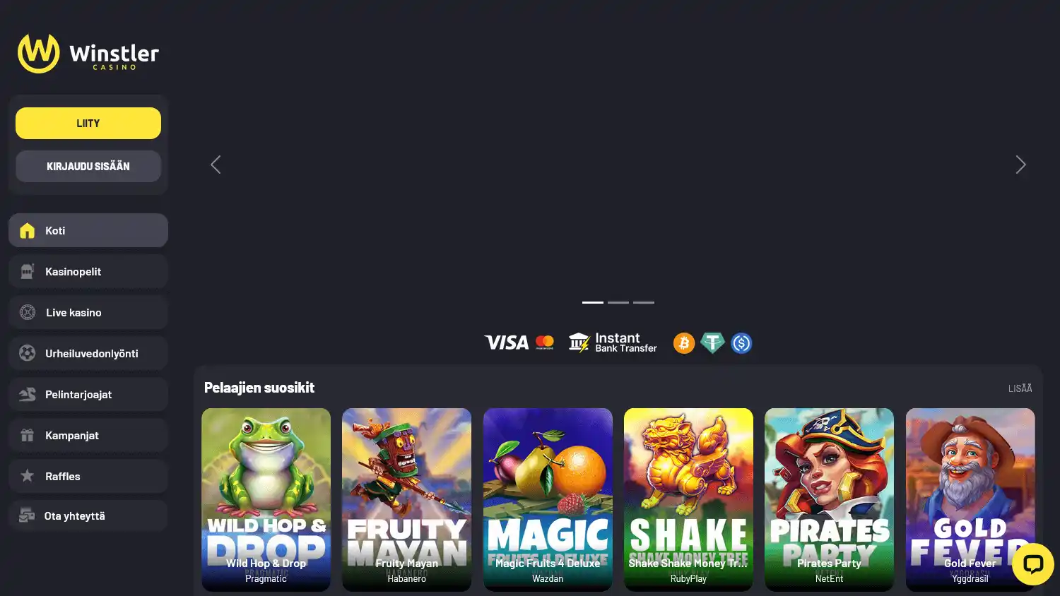 Winstler Casino screenshot 1