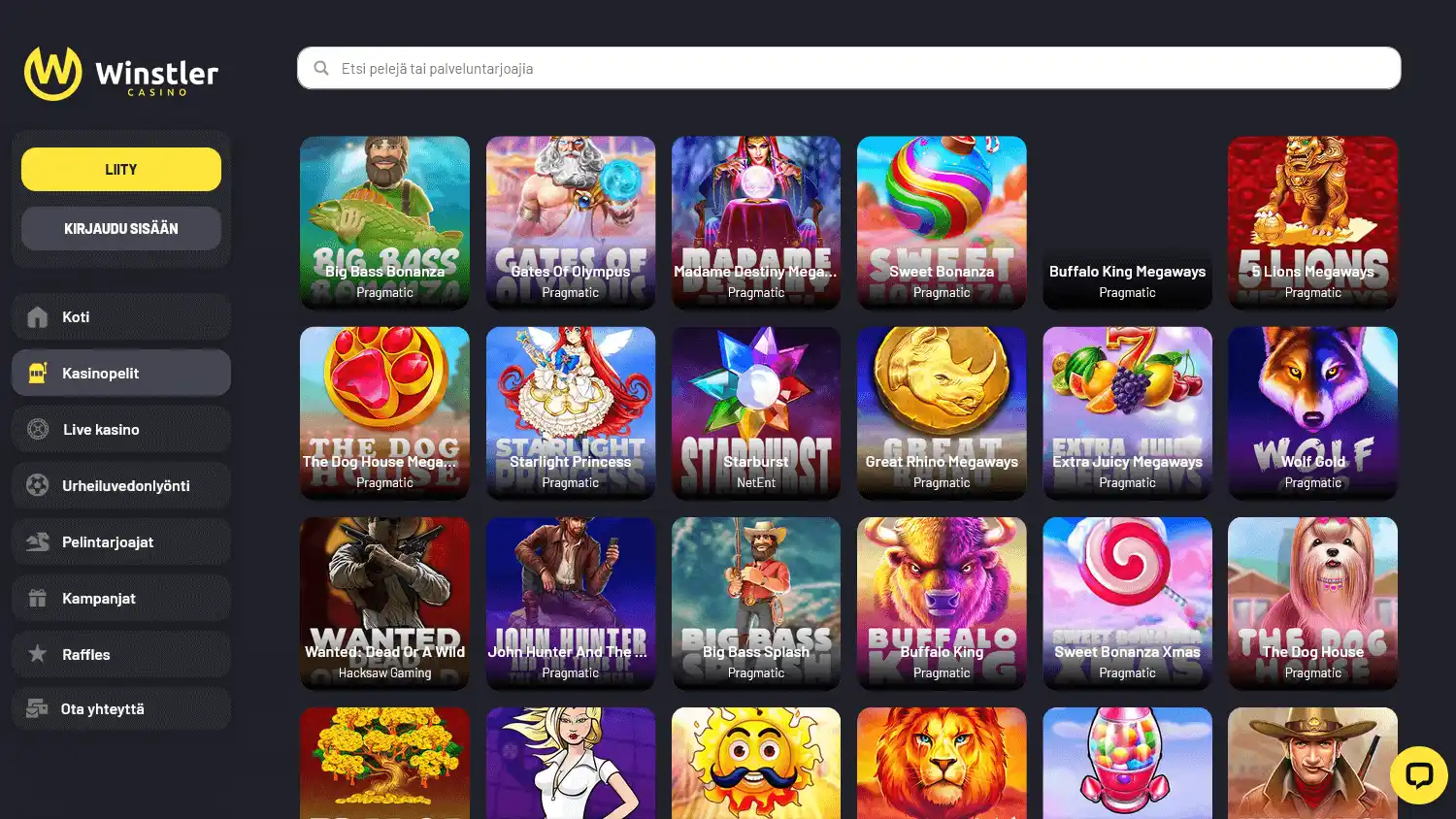Winstler Casino screenshot 2