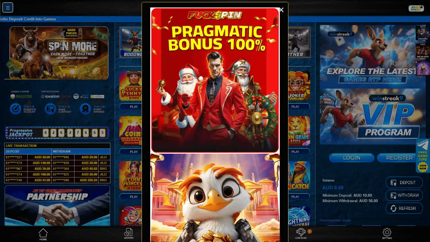 WinStreak9 Casino screenshot 2