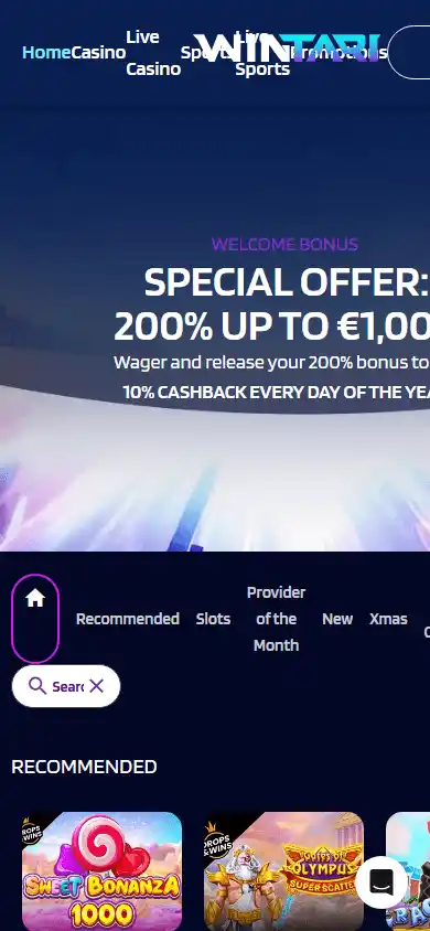 WinTari Casino screenshot 4