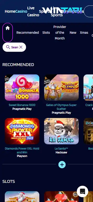 WinTari Casino screenshot 5