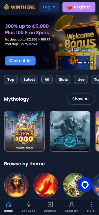 WinThere Casino screenshot 4