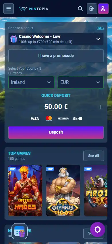 Wintopia Casino screenshot 4