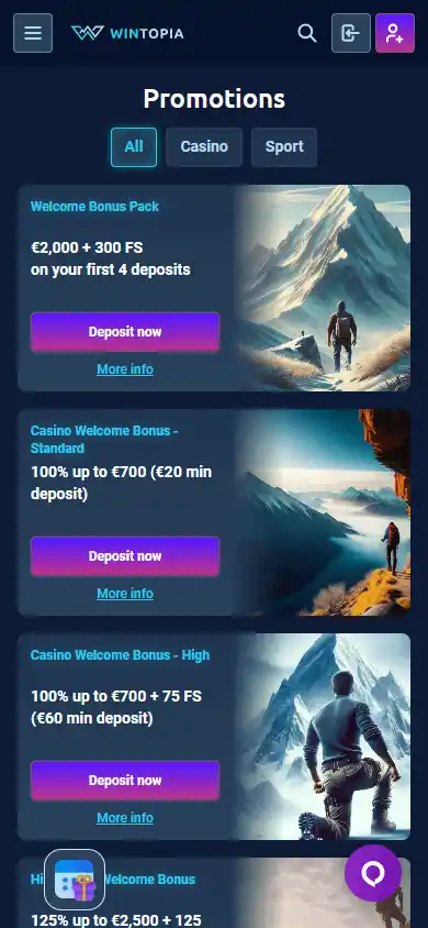 Wintopia Casino screenshot 6