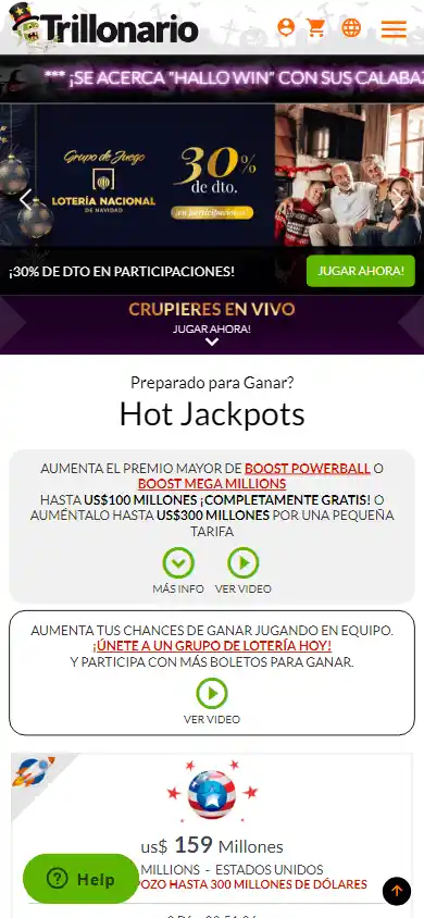 Wintrillions Casino screenshot 3