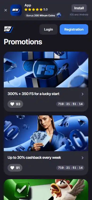 Winum Casino screenshot 6