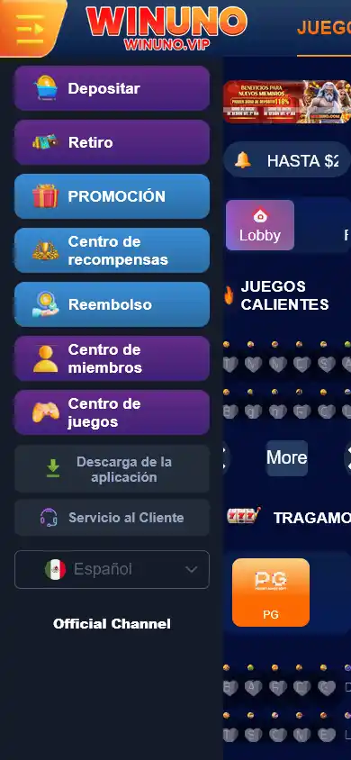 Winuno Casino screenshot 3