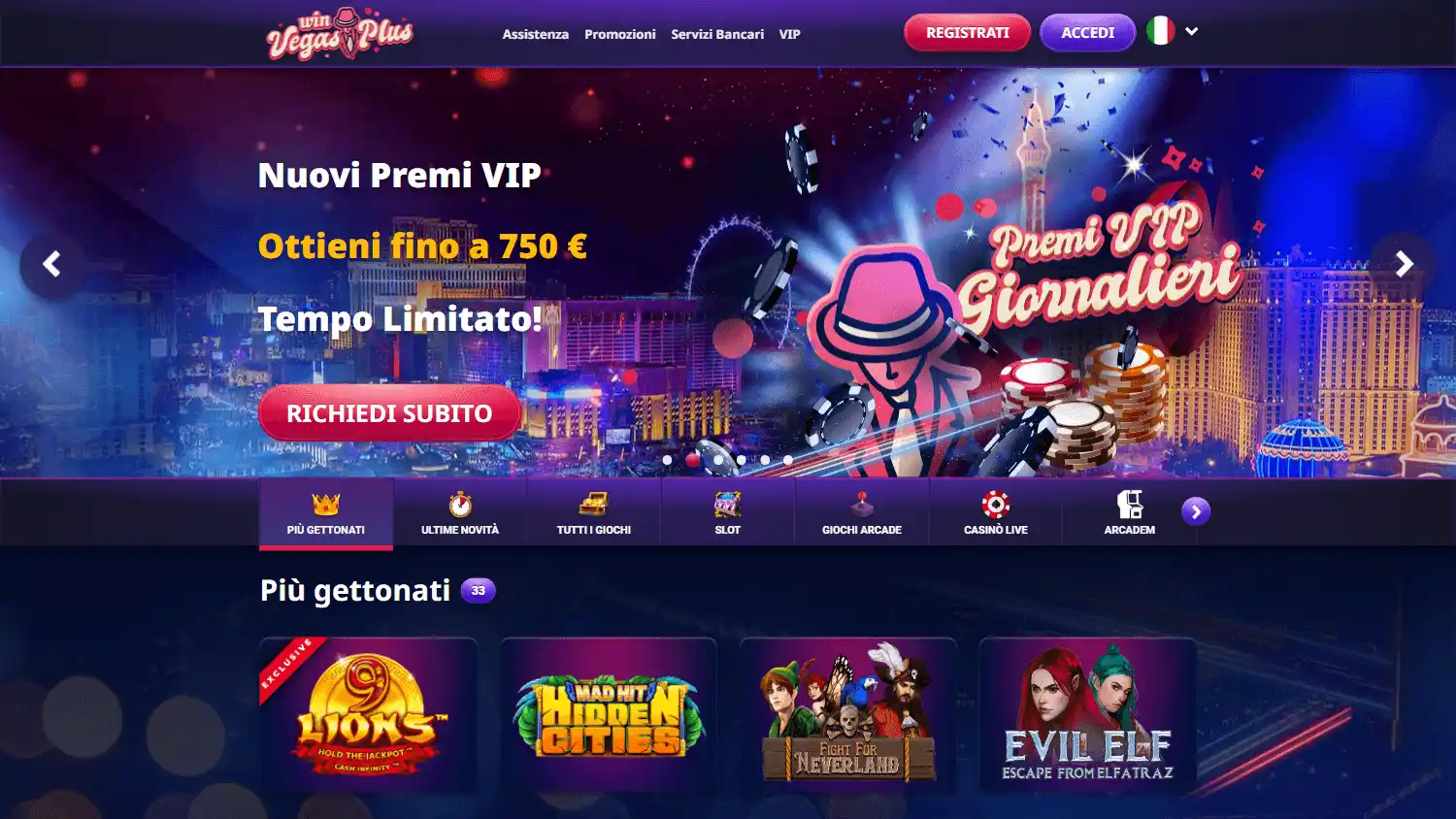WinVegasPlus Casino screenshot 1