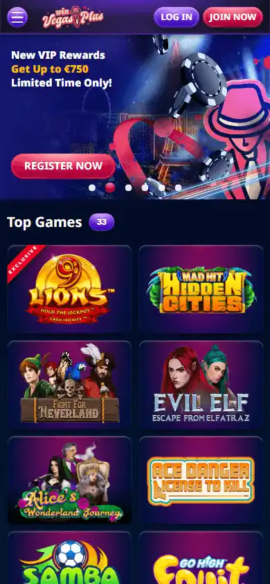 WinVegasPlus Casino screenshot 3