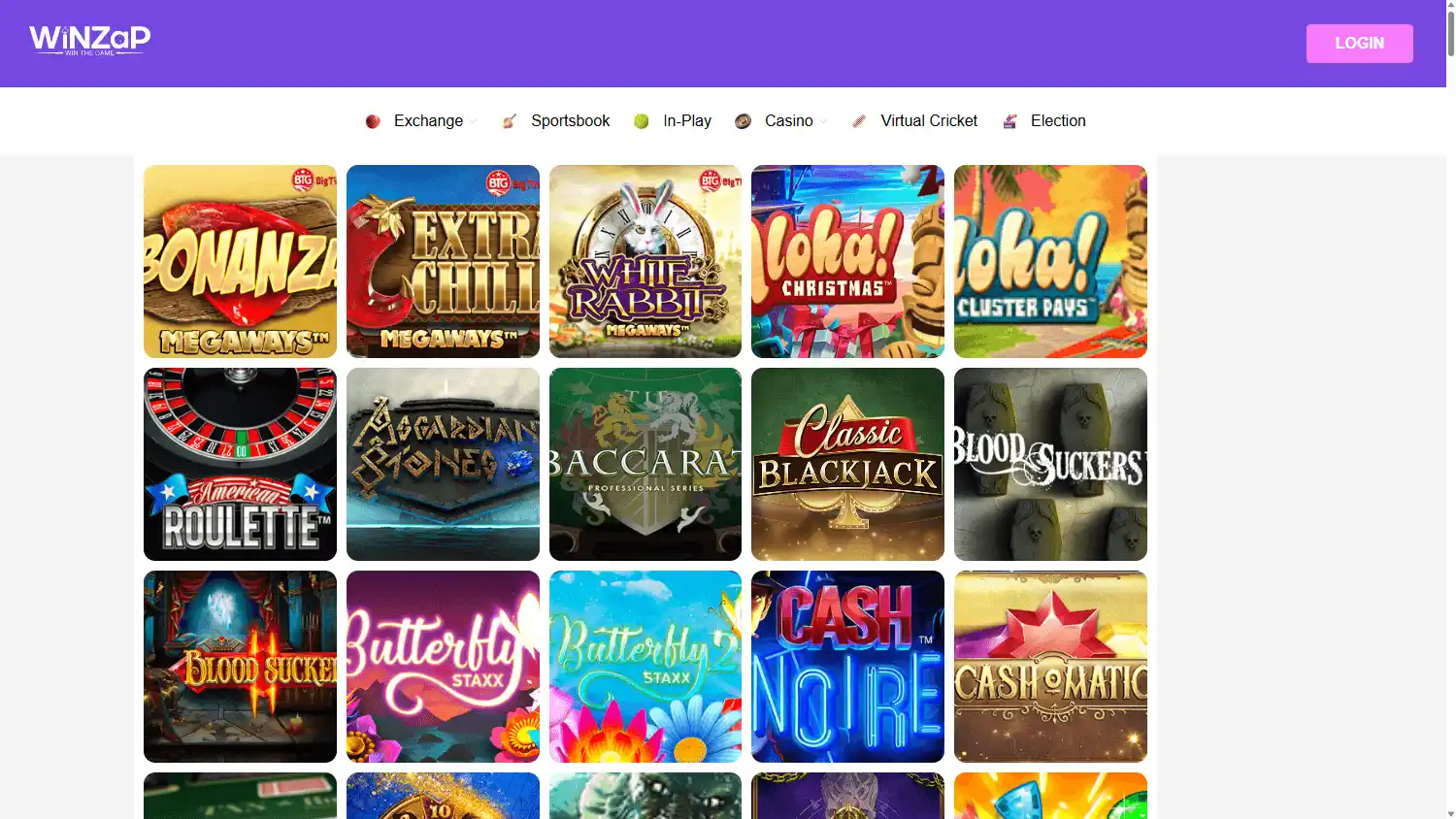 Winzap Casino screenshot 2