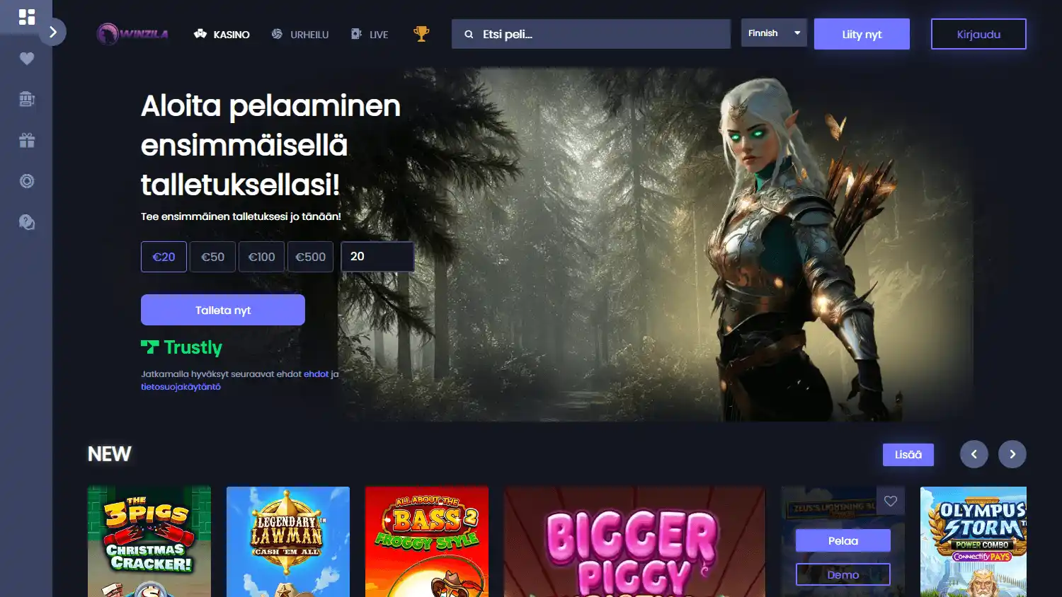 Winzila Casino screenshot 1
