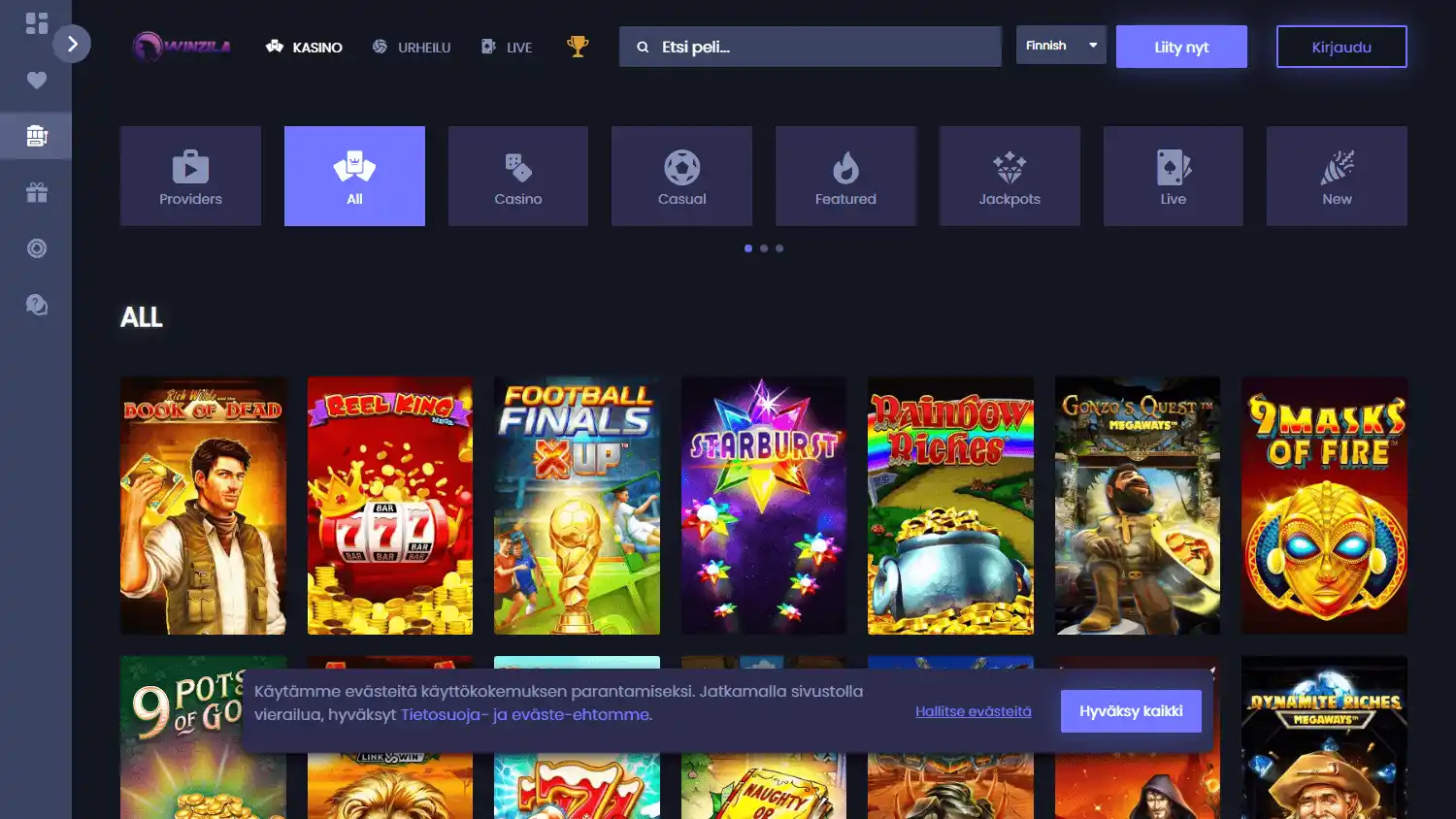 Winzila Casino screenshot 2
