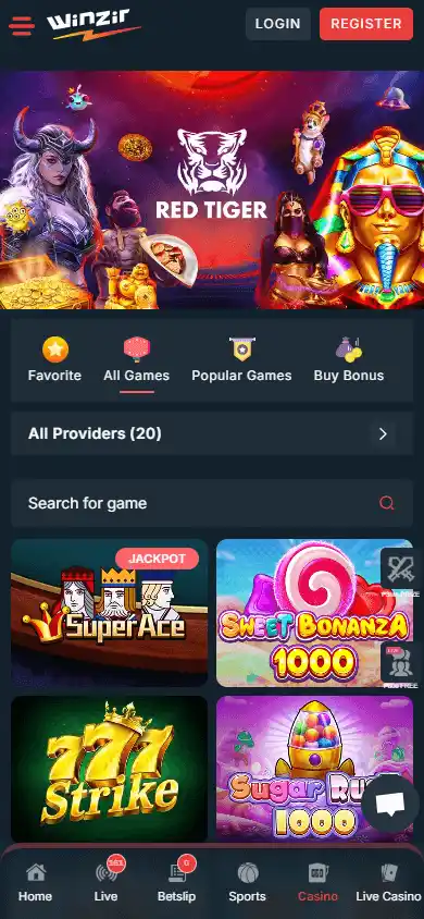 WinZir Casino screenshot 5