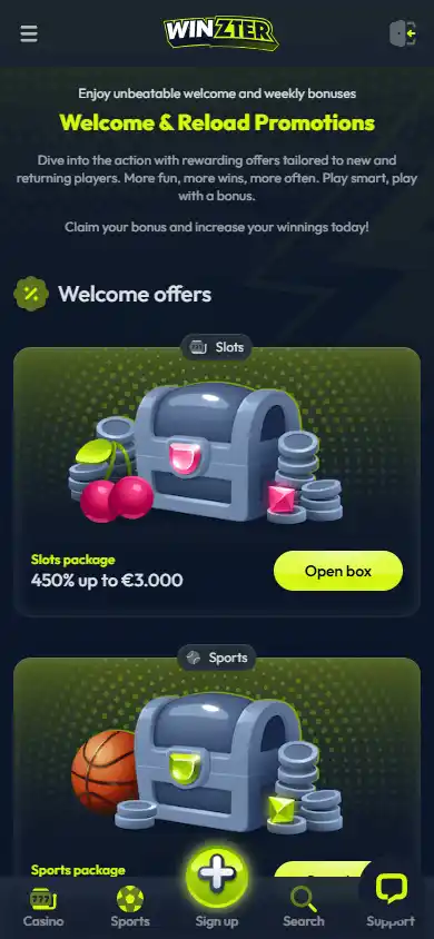 Winzter Casino screenshot 6