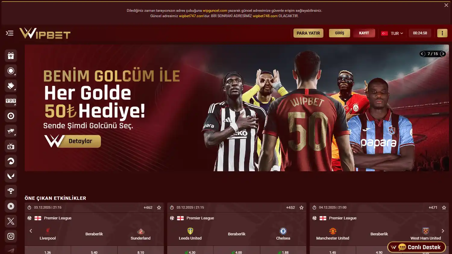 WipBet Casino screenshot 1