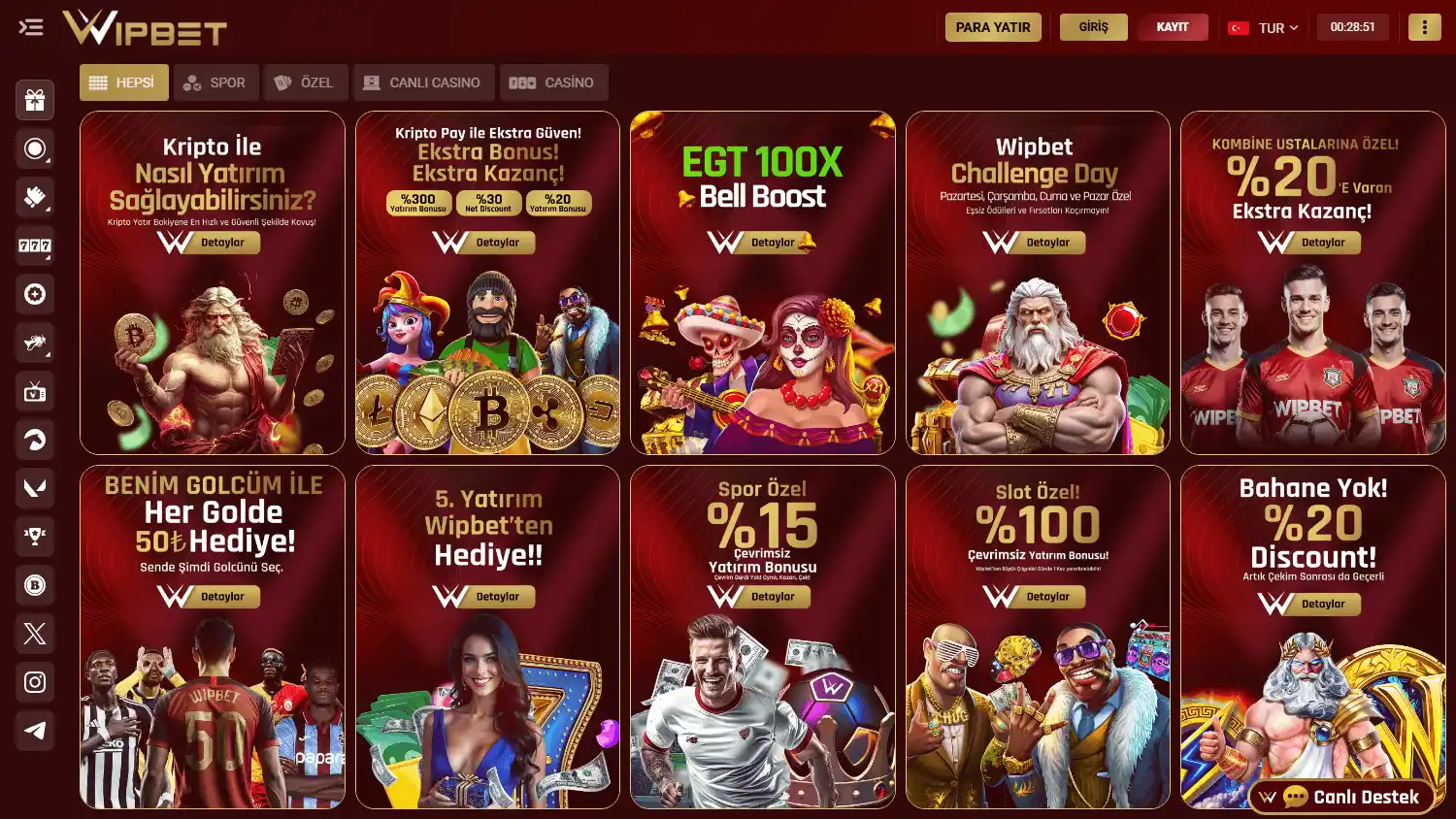WipBet Casino screenshot 3